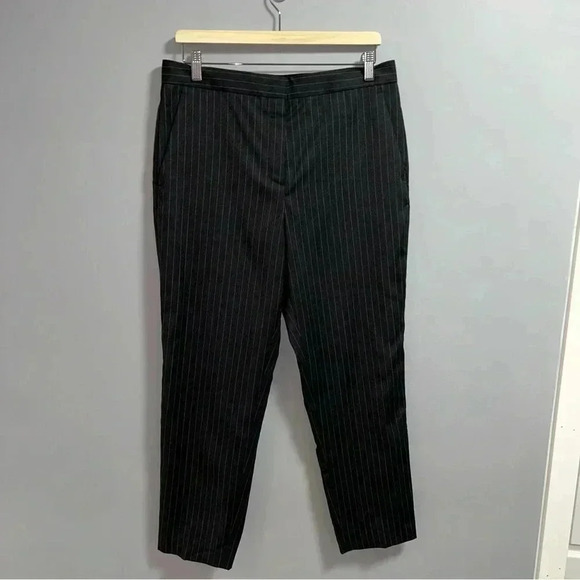 Rag  & Bone Grey Pin Poppy Pinstripe Pants - Picture 1 of 6